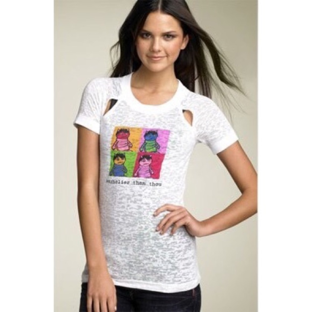 RARE Clandestine cut out T shirt